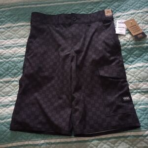 Vans Black Checkered Shorts